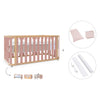 Cot-bed 70x140 cm (3in1) wooden/rose · Crea Plus Due C350-M5059