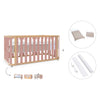 Cot-bed 70x140 cm (3in1) wooden/rose · Crea Plus Due C350-M5059