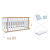 Babybett-Bett 70x140 cm (3in1) Holz/weiss · Crea Plus Due C350-M5011