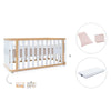 Babybett-Bett 70x140 cm (3in1) Holz/weiss · Crea Plus Due C350-M5011