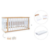 Cot-bed 70x140 cm (3in1) wooden/white · Crea Plus Due C350-M5011