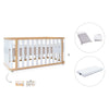 Lit bébé-Lit d'enfant 70x140 cm (3in1) bois/blanc · Crea Plus Due C350-M5011