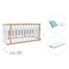 Lit bébé-Lit d'enfant 70x140 cm (3in1) bois/blanc · Crea Plus Due C350-M5011