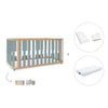 Cot-bed 70x140 cm (3in1) wooden/green · Crea Plus Due C350-M5057