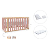 Cot-bed 70x140 cm (3in1) wooden/rose · Crea Plus Due C350-M5059