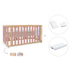 Babybett-Bett 70x140 cm (3in1) Holz/rosa · Crea Plus Due C350-M5059