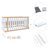 Cot-bed 70x140 cm (3in1) wooden/white · Crea Plus Due C350-M5011