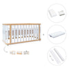 Cot-bed 70x140 cm (3in1) wooden/white · Crea Plus Due C350-M5011