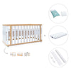 Cot-bed 70x140 cm (3in1) wooden/white · Crea Plus Due C350-M5011