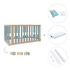 Cot-bed 70x140 cm (3in1) wooden/green · Crea Plus Due C350-M5057