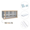 Cot-bed 70x140 cm (3in1) wooden/grey · Crea Plus Due C350-M5058