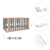 Lit bébé-Lit d'enfant 70x140 cm (3in1) bois/gris · Crea Plus Due C350-M5058