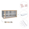 Lit bébé-Lit d'enfant 70x140 cm (3in1) bois/gris · Crea Plus Due C350-M5058