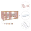 Babybett-Bett 70x140 cm (3in1) Holz/rosa · Crea Plus Due C350-M5059