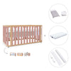 Cot-bed 70x140 cm (3in1) wooden/rose · Crea Plus Due C350-M5059