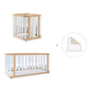 Crib, cot and bed (4in1) wooden/white · Crea Plus Tre C351-M5011