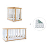 Crib, cot and bed (4in1) wooden/white · Crea Plus Tre C351-M5011