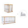 Crib, cot and bed (4in1) wooden/white · Crea Plus Tre C351-M5011