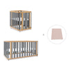 Babywiege, babybett und Bett (4in1) Holz/grau · Crea Plus Tre C351-M5058