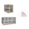 Babywiege, babybett und Bett (4in1) Holz/grau · Crea Plus Tre C351-M5058