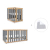 Babywiege, babybett und Bett (4in1) Holz/grau · Crea Plus Tre C351-M5058