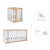 Crib, cot and bed (4in1) wooden/white · Crea Plus Tre C351-M5011