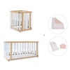 Crib, cot and bed (4in1) wooden/white · Crea Plus Tre C351-M5011