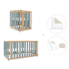 Mini berço, berço e cama (4in1) madeira/verde · Crea Plus Tre C351-M5057