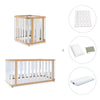 Crib, cot and bed (4in1) wooden/white · Crea Plus Tre C351-M5011