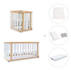 Crib, cot and bed (4in1) wooden/white · Crea Plus Tre C351-M5011