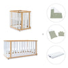 Crib, cot and bed (4in1) wooden/white · Crea Plus Tre C351-M5011