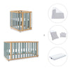 Mini berço, berço e cama (4in1) madeira/verde · Crea Plus Tre C351-M5057