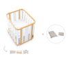 Babywiege, babybett und Bett (4in1) Holz/weiss · Crea Plus Tre C351-M5011