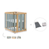 Berceau, lit bébé et lit d'enfant (4in1) bois/vert · Crea Plus Tre C351-M5057