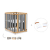 Crib, cot and bed (4in1) wooden/grey · Crea Plus Tre C351-M5058