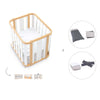 Babywiege, babybett und Bett (4in1) Holz/weiss · Crea Plus Tre C351-M5011