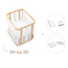 Babywiege, babybett und Bett (4in1) Holz/weiss · Crea Plus Tre C351-M5011