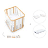 Crib, cot and bed (4in1) wooden/white · Crea Plus Tre C351-M5011