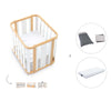 Babywiege, babybett und Bett (4in1) Holz/weiss · Crea Plus Tre C351-M5011