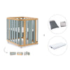 Berceau, lit bébé et lit d'enfant (4in1) bois/vert · Crea Plus Tre C351-M5057