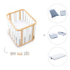 Berceau, lit bébé et lit d'enfant (4in1) bois/blanc · Crea Plus Tre C351-M5011