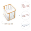 Babywiege, babybett und Bett (4in1) Holz/weiss · Crea Plus Tre C351-M5011