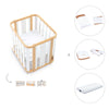 Berceau, lit bébé et lit d'enfant (4in1) bois/blanc · Crea Plus Tre C351-M5011