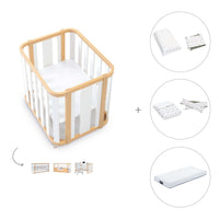 Crib, cot and bed (4in1) wooden/white · Crea Plus Tre C351-M5011