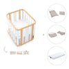 Babywiege, babybett und Bett (4in1) Holz/weiss · Crea Plus Tre C351-M5011