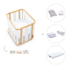 Berceau, lit bébé et lit d'enfant (4in1) bois/blanc · Crea Plus Tre C351-M5011