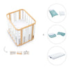 Crib, cot and bed (4in1) wooden/white · Crea Plus Tre C351-M5011