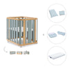 Berceau, lit bébé et lit d'enfant (4in1) bois/vert · Crea Plus Tre C351-M5057