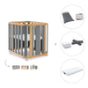 Crib, cot and bed (4in1) wooden/grey · Crea Plus Tre C351-M5058