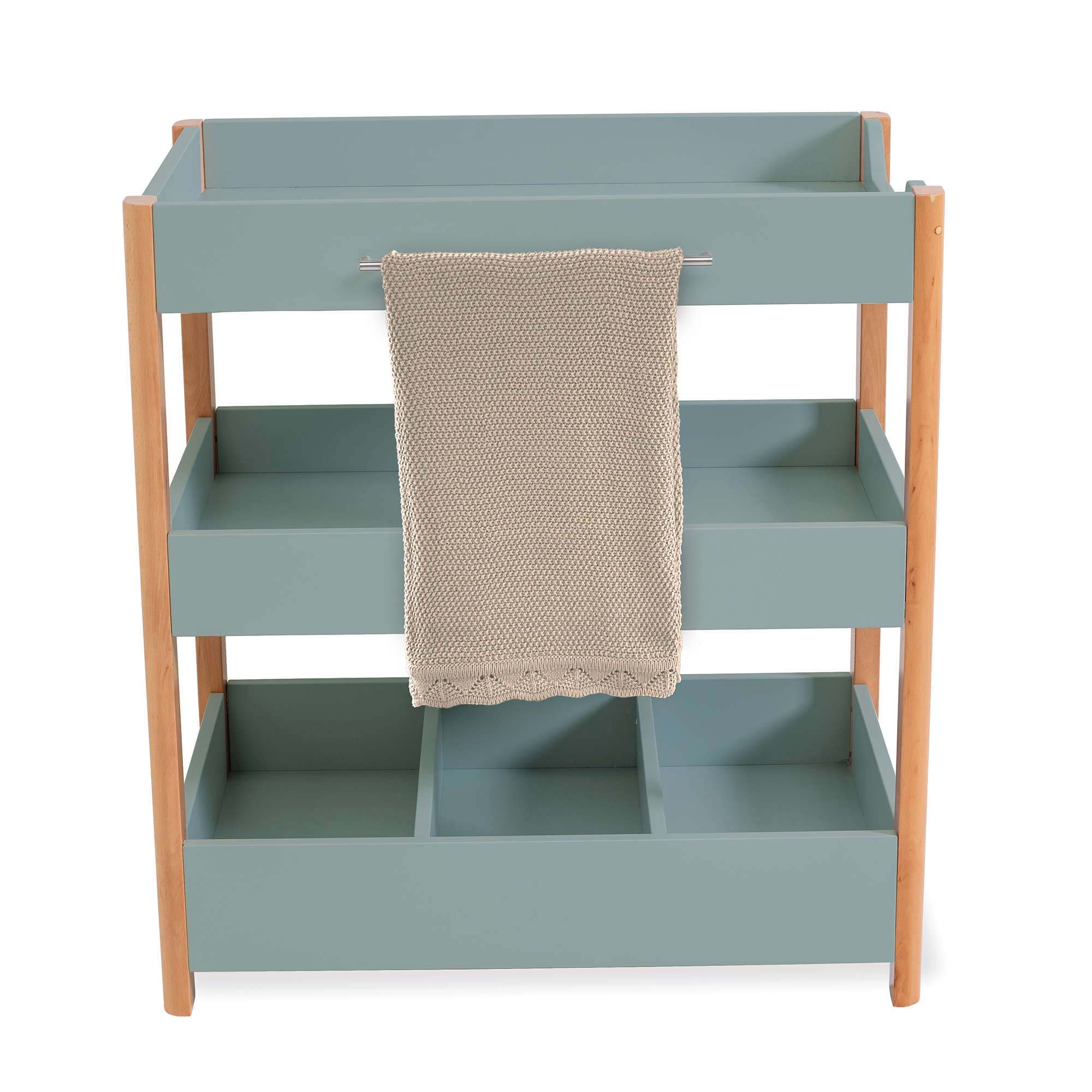 Dark wood baby changing table on sale